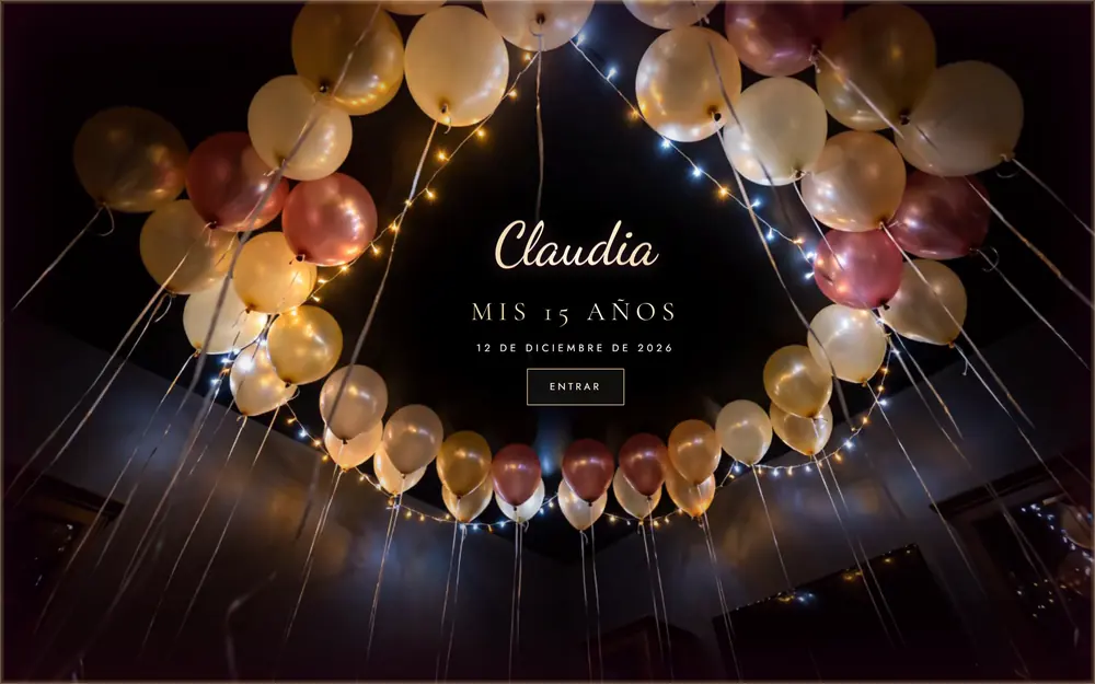 Portada de la plantilla XV Claudia