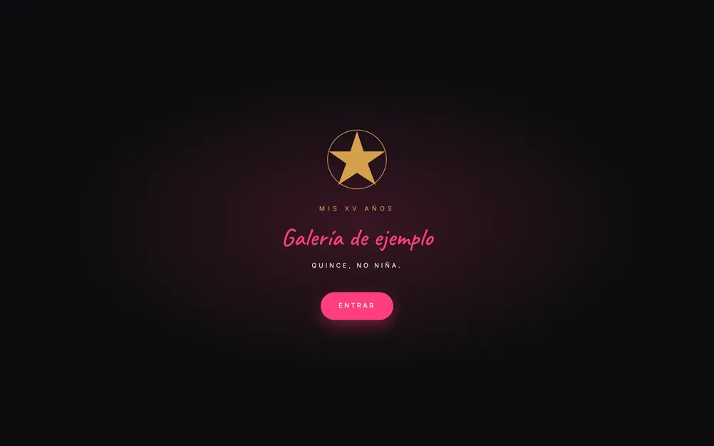 Portada de la plantilla XV Sofía Glow
